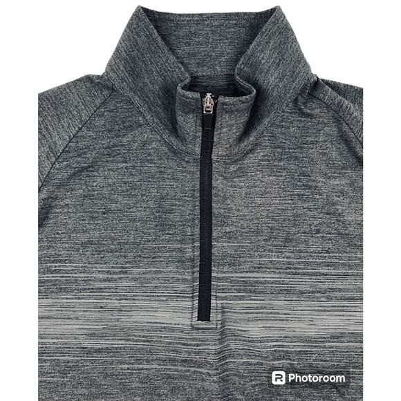 Grand Slam Golf Activewear Pullover Top Mens Medium Gray 1/4 Zip Long Sleeve - Picture 4 of 8